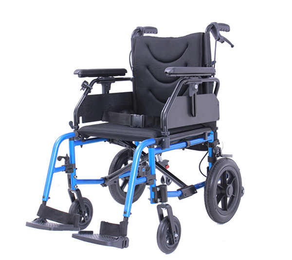 Lightweight Aluminium Transit Wheelchair-Height adjustable armrest